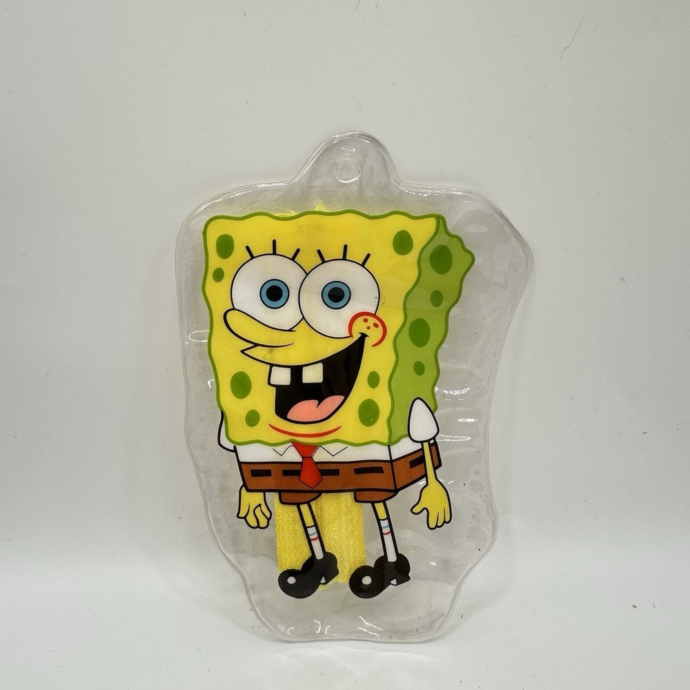 VTG 90's Clear Plastic SpongeBob Zip Coin Purse 5 1/2" Nickelodeon